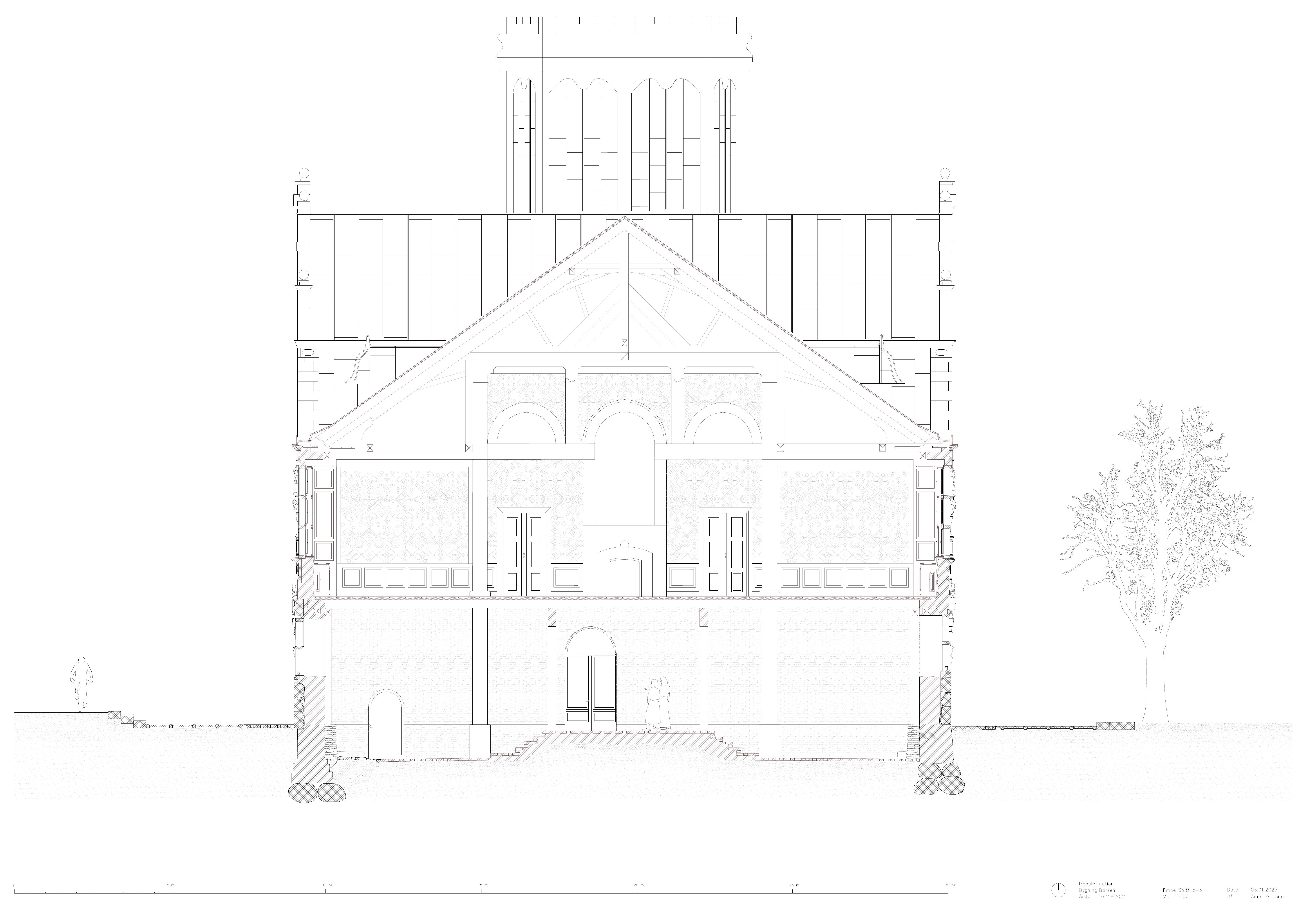 Snitt b–b / 1:50
