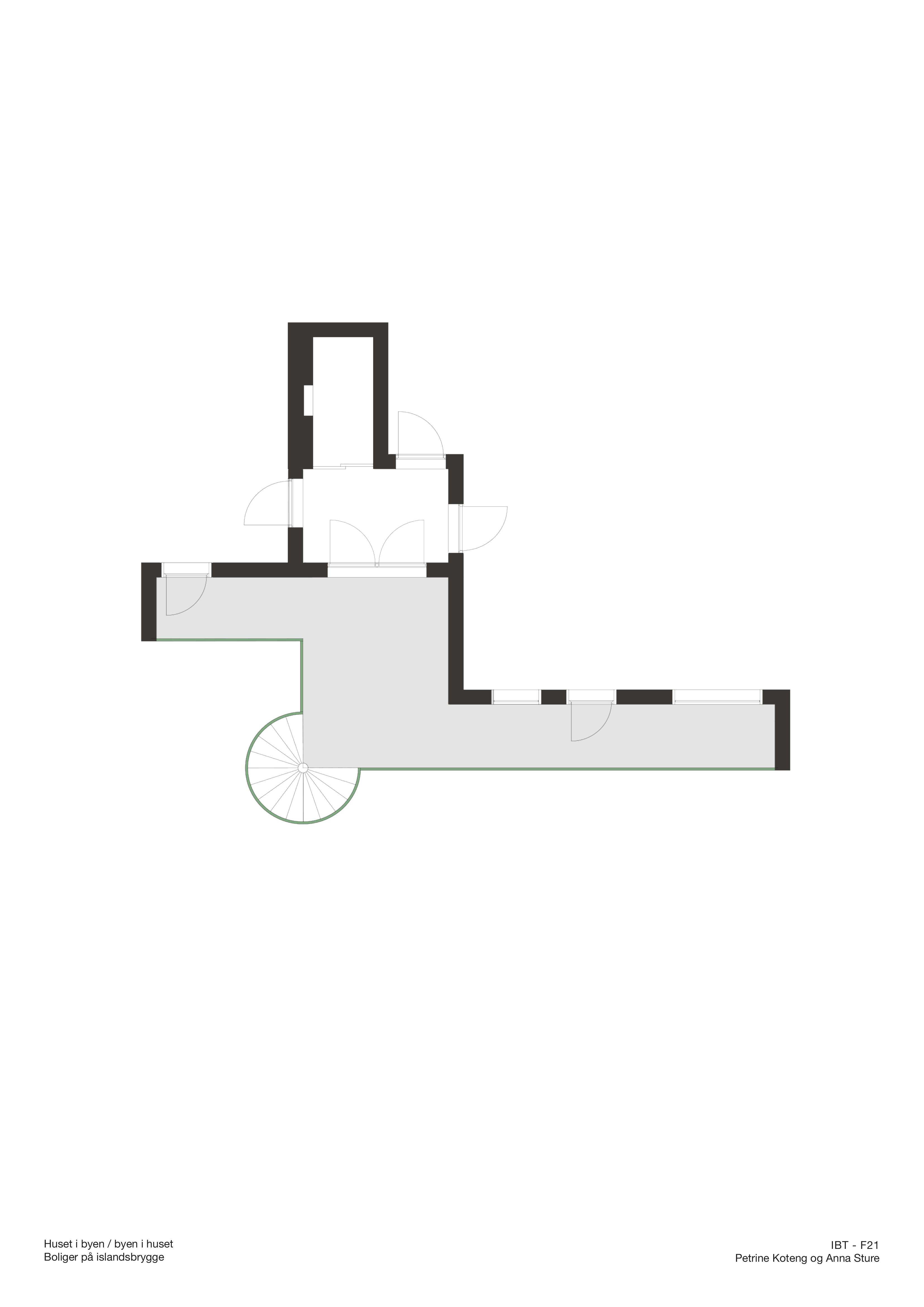 Plan / skulpturell trapp